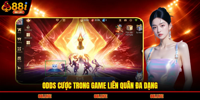 Odds cược trong game Liên Quân đa dạng